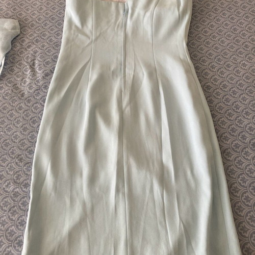 Turquoise evening set like new, medium dress with jacket