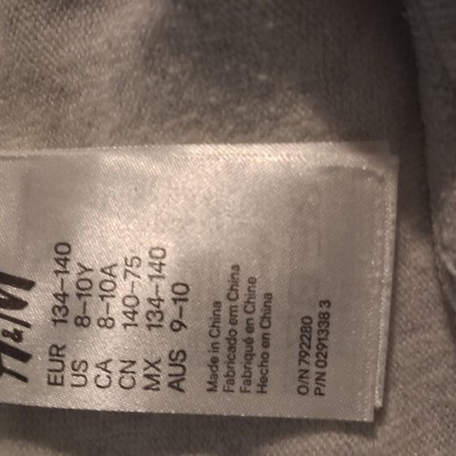 White leggings for girls, size 8 to 10 years