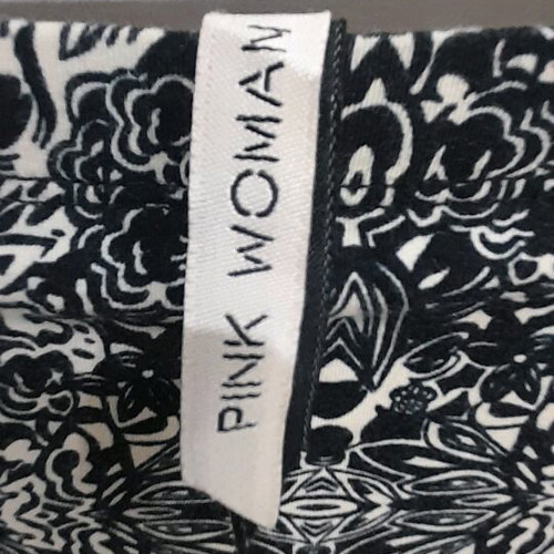 Pink Woman maco midi skirt like new, size M, cotton with elastane