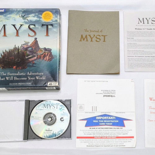 Myst PC Big Box περιπέτεια μεταχειρισμένο, πολύ καλή κατάσταση