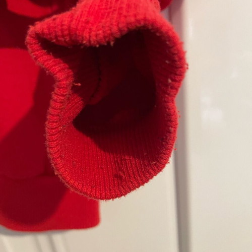 Bodymove red hoodie with knitted collar S used