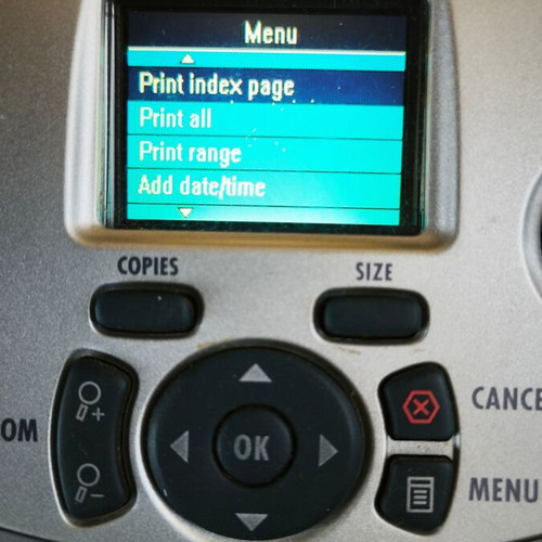 HP Photosmart 230 portable photo printer used