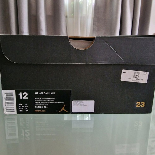 Air Jordan 1 Mid sneakers like new, size 46, colorful
