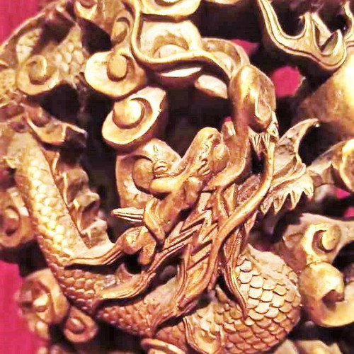 Chinese rotating feng shui ball like new, solid bronze