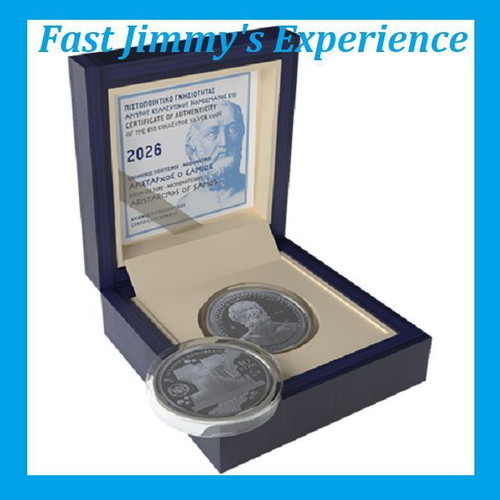 Official Silver Proof Coin 10 Euro Aristarchos of Samos 2026 new