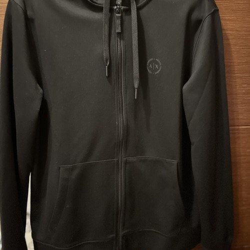 Armani Exchange men's hoodie jacket, black, size M