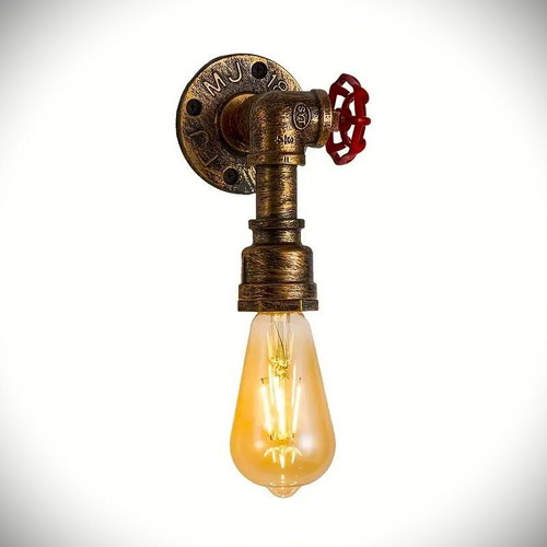 Handmade Art Deco Wall Light Pipe E27 Lamp