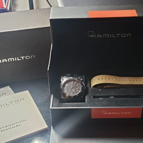 Hamilton Khaki Navy BeLOWZERO 46mm Automatic watch like new, black