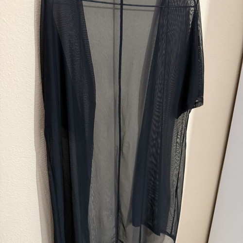 See Through Kimono Shein black like new