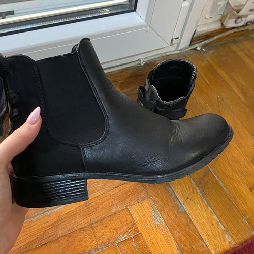 Bozikis Black Ankle Boots Used, Size 38