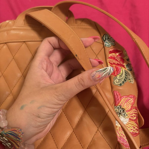 Desiqual Lima backpack like new, brown and colorful
