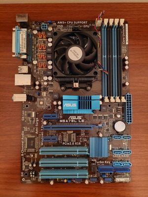 Asus M5A78L LE motherboard with AMD FX 6300 6-core CPU and stock cooler like new
