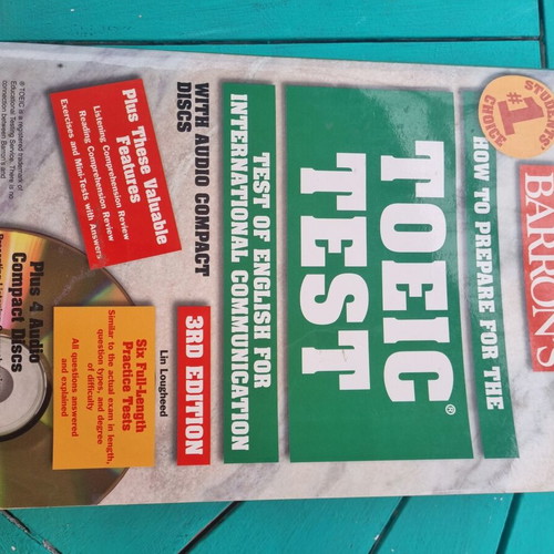 Barron's How to Prepare for the TOEIC Test 3rd Edition book with 4 audio CDs used