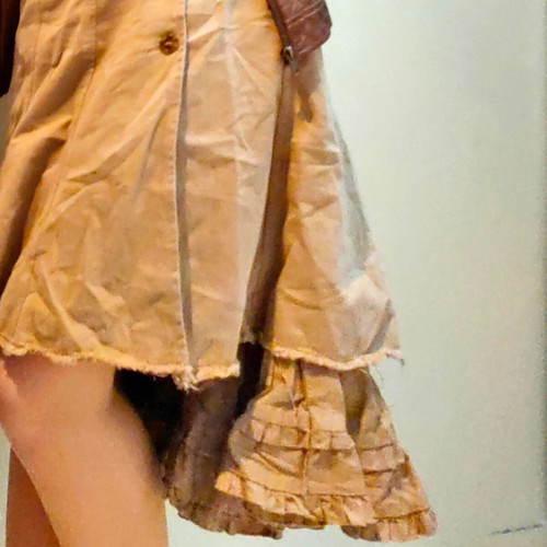 Sisley asymmetrical skirt beige like new