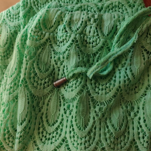 Lace pants size S, like new, green