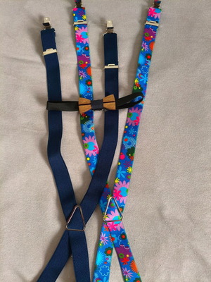 Children's suspenders and bow tie like new, for ages 1-5