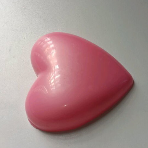 Plastic bowl pink heart-shaped like new