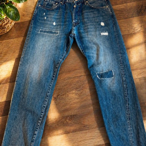Superdry men's blue jeans like new, 5-pocket straight fit