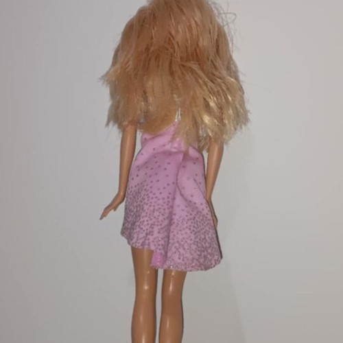 Barbie with 1998 head and 1999 body, used, with Fashion Fever dress