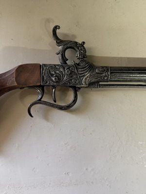 Vintage decorative Koumboura replica pistol 38cm