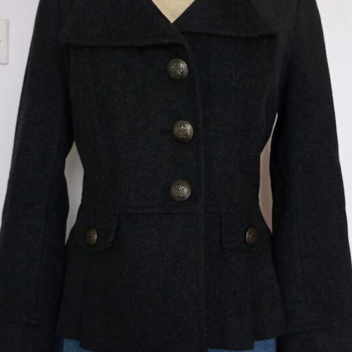 Women's short jacket Forever Unique like new, size M, dark gray-black