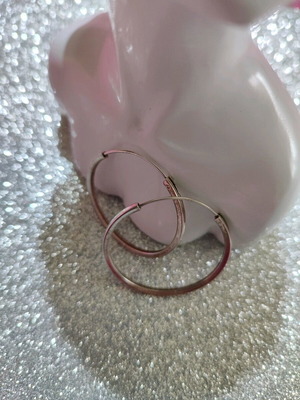 Σκουλαρίκια κρίκοι από ασήμι - Silver hoop earrings