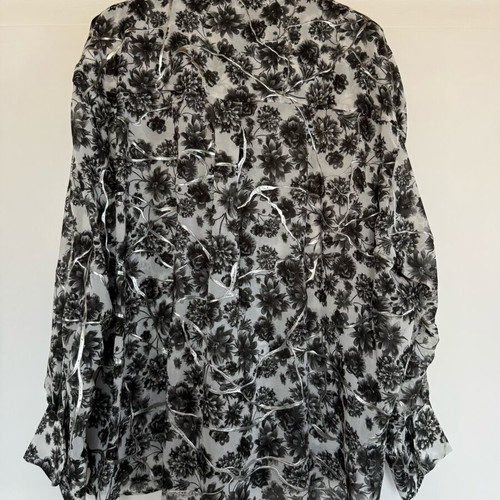 Vassia Kostara shirt like new, black and white, one size