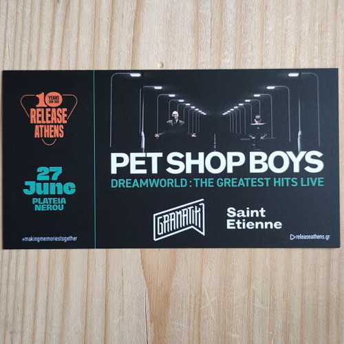 Pet Shop Boys Concert Ticket 27/6/2026 like new