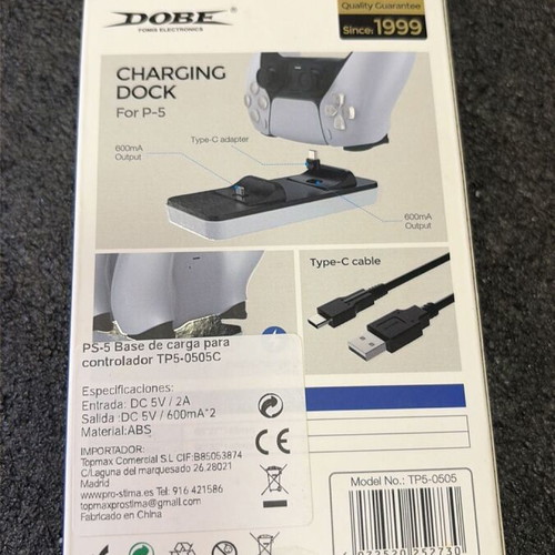 Dobe Double Joystick Charging Dock for PS5 new, complete set