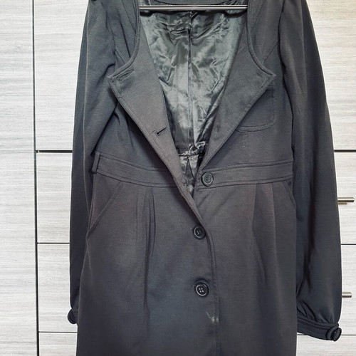Women's outerwear used, size L, gray with brown lining