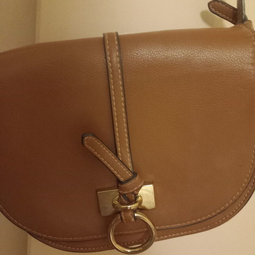 Zara crossbody bag used, brown with slight wear on clasp