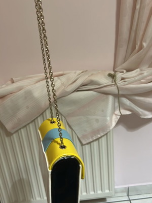 Axel bag used, crossbody, white with discoloration