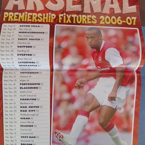 Match Football Magazine issue 8-14/8/2006 like new with Arsenal poster