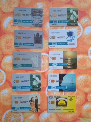 Συλλογή τηλεκάρτες 190 τεμαχίων, σαν καινούργιες, με ντοσιέ