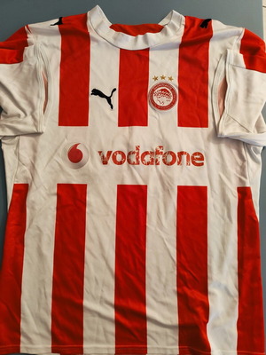 Olympiacos Puma 9+1 Jersey 2006-07 used, collectible historic piece