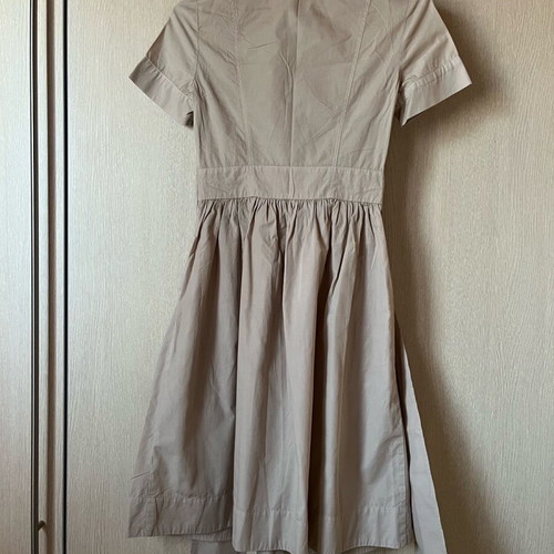 Benetton beige cotton dress Xsmall like new
