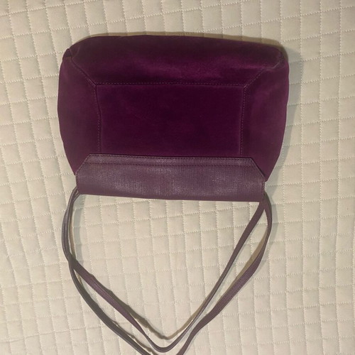 Furla shoulder bag purple like new leather and suede