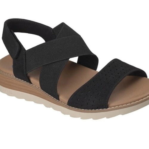 Skechers Arch Fit anatomical platform sandals, black, size 38