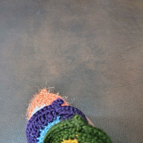 Handmade knitted keychains set of 3, colorful, new