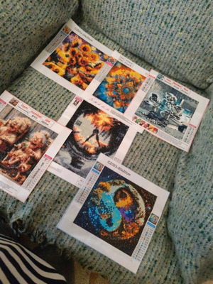 Diamond painting frames new, pack of 6 pieces