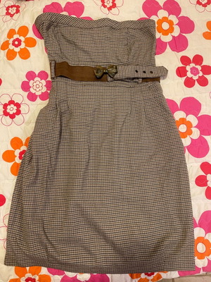 Stradivarius dress like new, beige and brown, size L