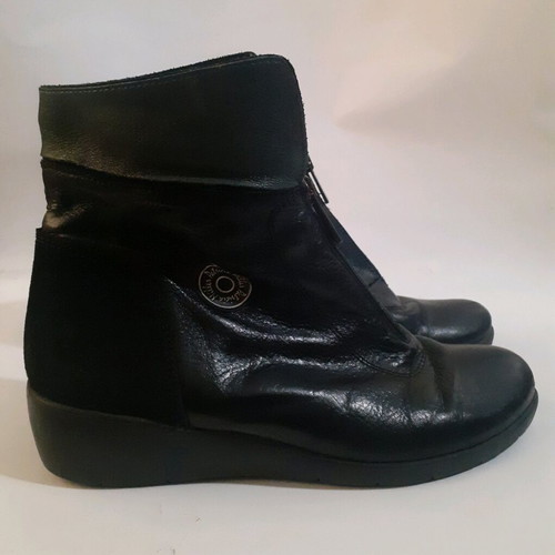 Patricia Miller leather ankle boots used, black, size 38