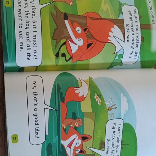 The Gingerbread Man children's book in English