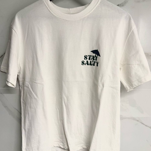 Custom design summer T-shirt white, new, oversized boxy fit