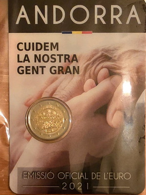 Ανδόρα 2 ευρώ 2021 καινούργιο, φροντίζουμε τους ηλικιωμένους