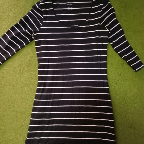 Cotton dress black, size S