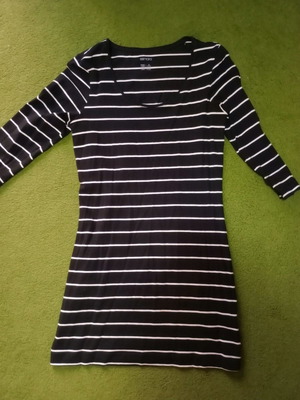 Cotton dress black, size S