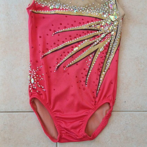 Rhythmic gymnastics leotard new for girl 7-9 years up to 1.30m height