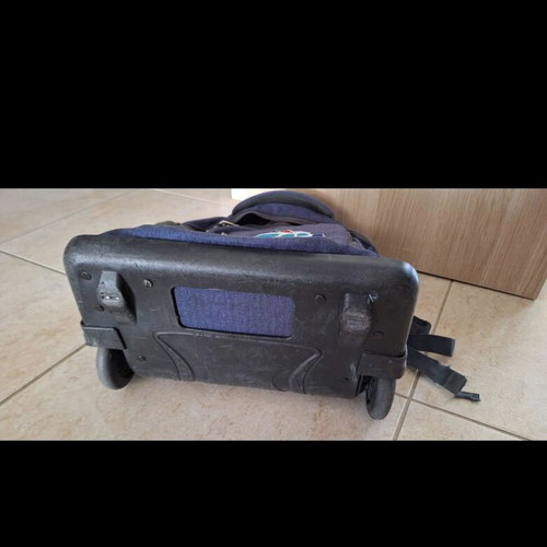 Polo school bag with wheels used with police car embroidery