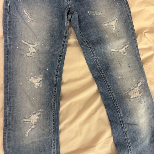 Guess jeans straight fit medium rise size 34 like new blue
